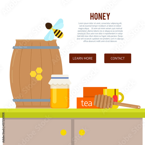 Vector composition with beekeeping symbols.