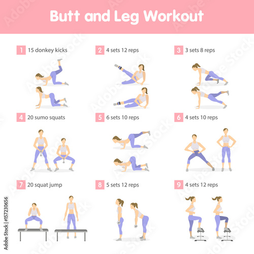 Butt and legs workout.