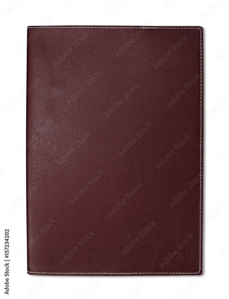 brown notebook isolated on white background brown notebook isolated on white background