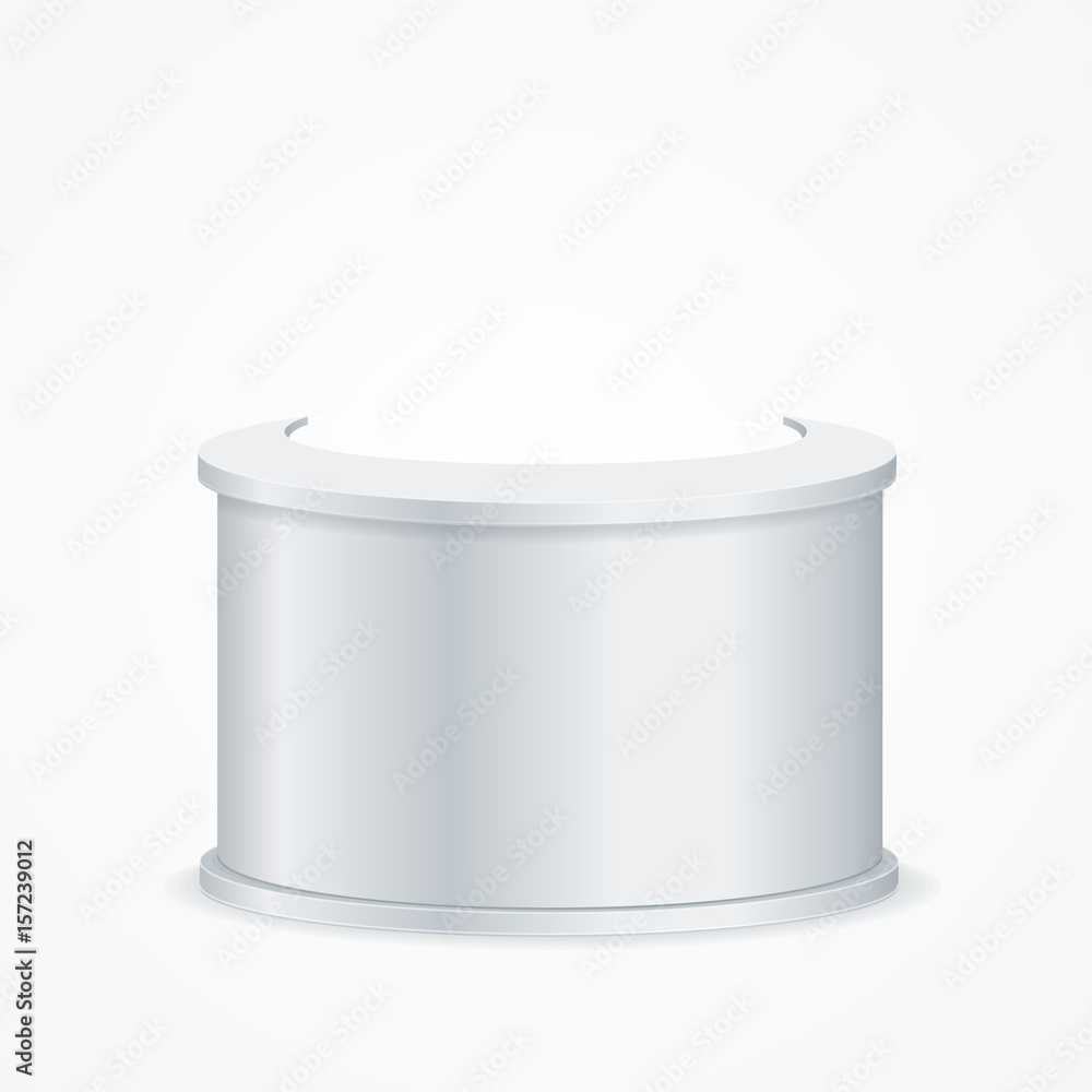 Realistic Template Blank White Reception. Vector Realistic Template Blank White Reception. Vector