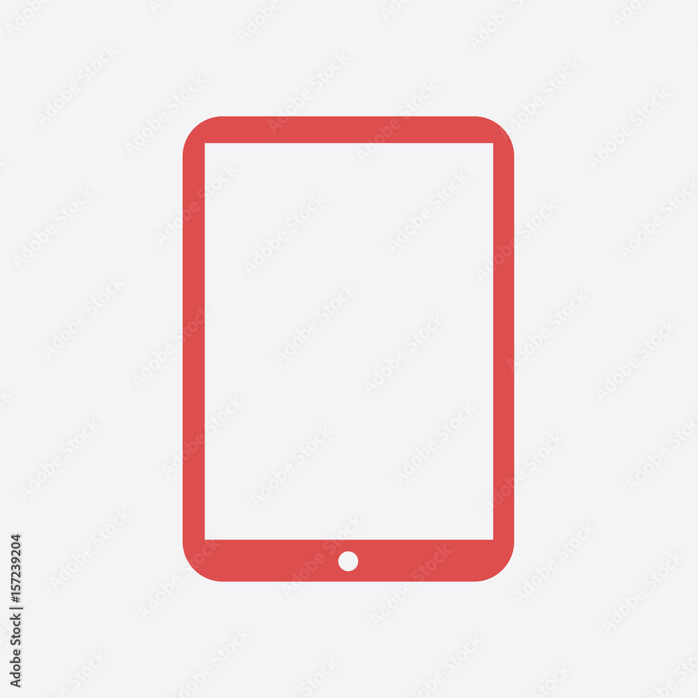 Modern digital tablet PC icon. Flat design icon. Modern digital tablet PC icon. Flat design icon.