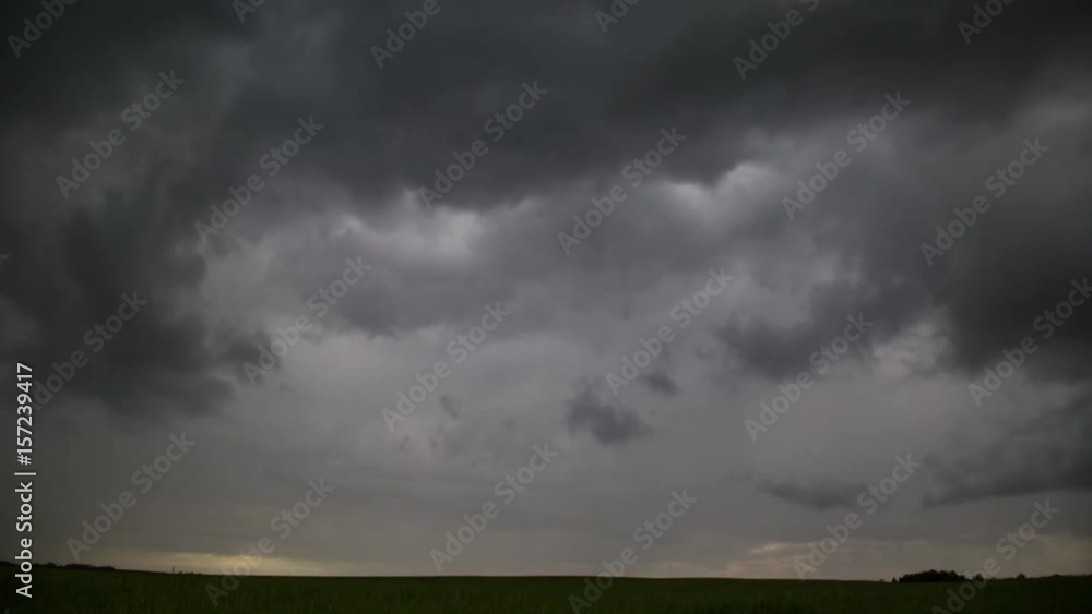The sky during a thunderstorm. Time laps landscape The sky during a thunderstorm. Time laps landscape