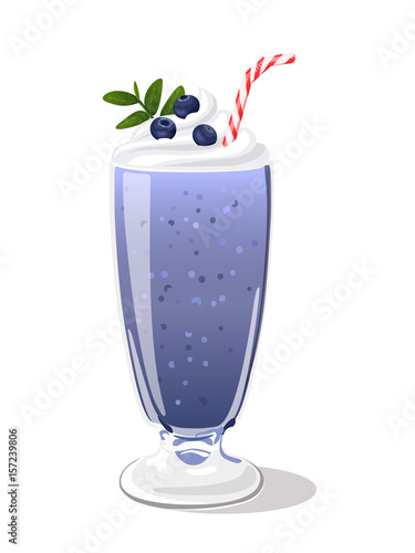 blueberry milkshake