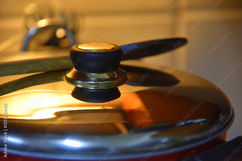 Obraz premium pot or casserole on stove