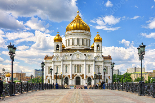 The Cathedral of Christ the Savior in Moscow, Russia.