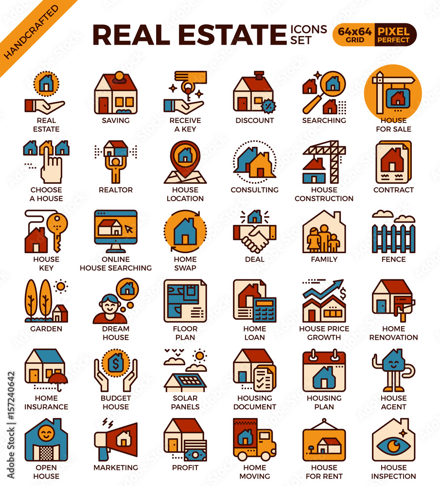 Real Estate icons Real Estate icons