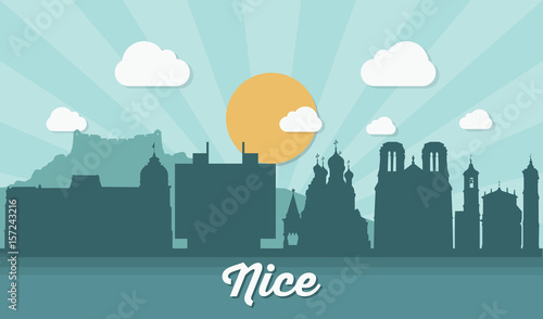 France, Nice skyline