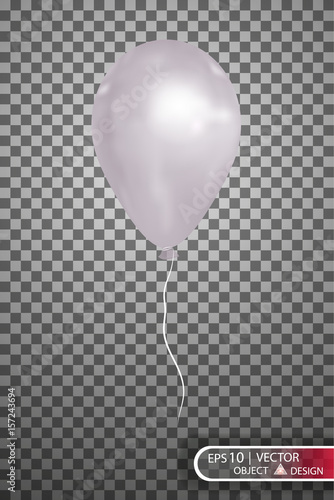 Vector white air balloon . Eps10.