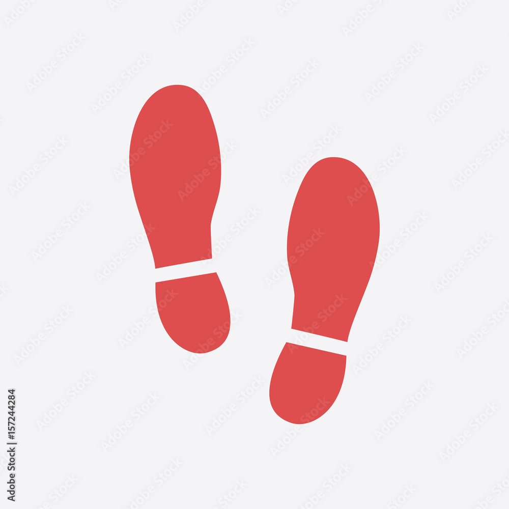Black Imprint soles shoes icon. Flat design style. Black Imprint soles shoes icon. Flat design style.