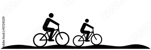 Piktogramm Radfahrer