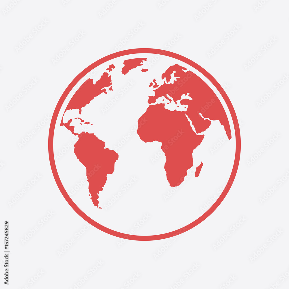 Globe icon. Traveling on the planet Earth. Trip around the world. Globe icon. Traveling on the planet Earth. Trip around the world.
