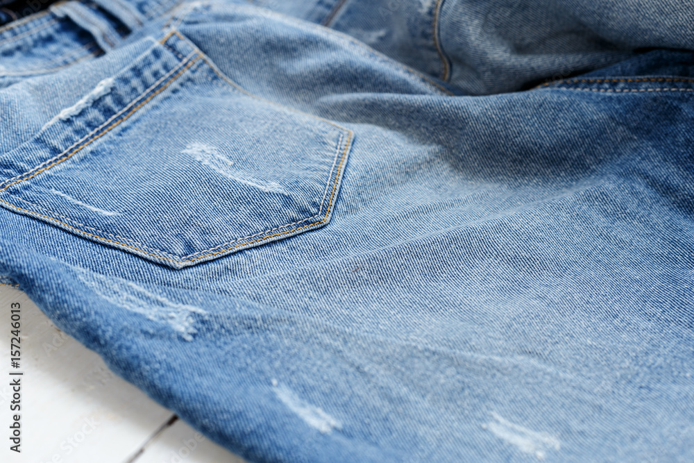 Fototapeta premium Studio Shot Jeans, Clothing, Denim