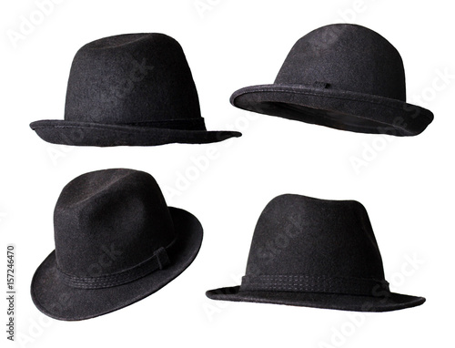 black hat isolated