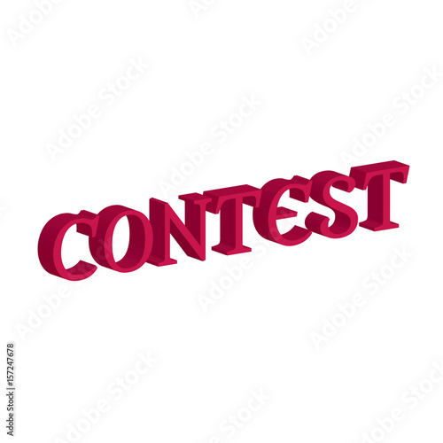 contest 3d text vector banner, t-shirt design