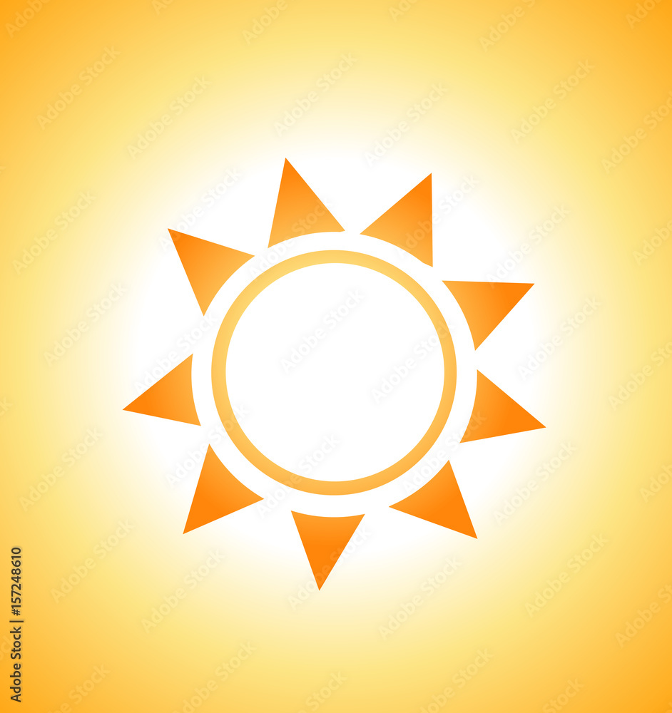 Vector illustration of sunrise sun Vector illustration of sunrise sun