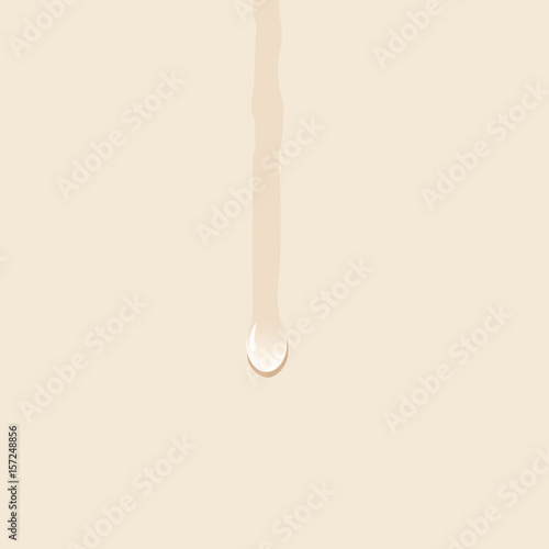 teardrop , weeping on the white sheet, a concept of sadness and suffering. Vector background