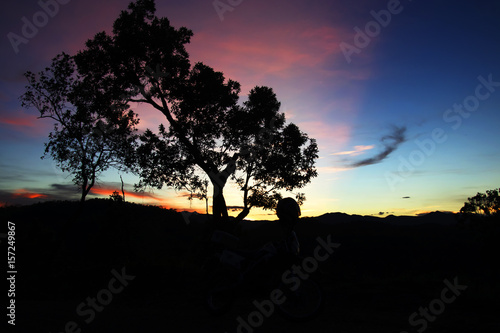 Bild auf Leinwand Beautiful sunrise landscape.