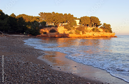 Playa dels Capellans en l'Ampolla, Cataluña (España) photo