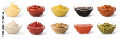 Obraz na płótnie Bowl with sauce set
