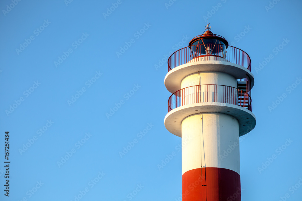 Lighthouse in  Rota, Cadiz, Spain