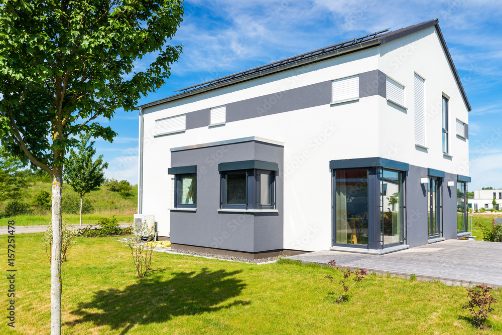modernes Einfamilienhaus modernes Einfamilienhaus