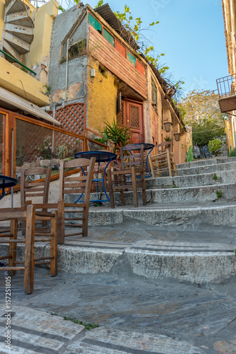 Plaka district in Athens, Greece