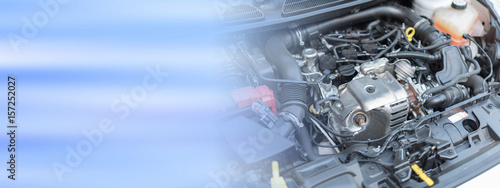 Fotografie View of engine compartment