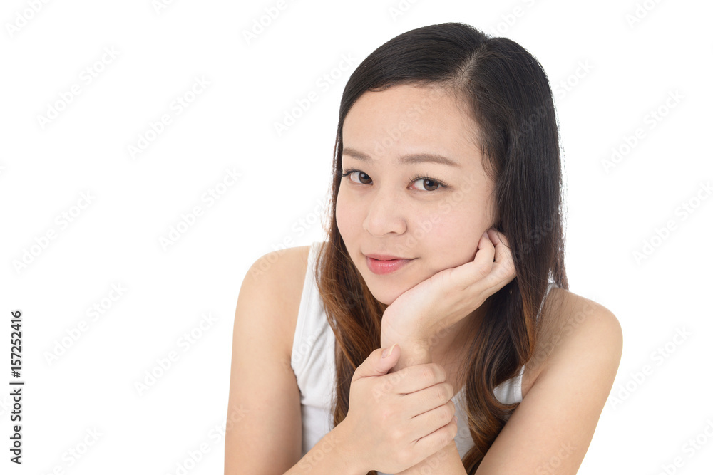 寛ぐ女性 寛ぐ女性