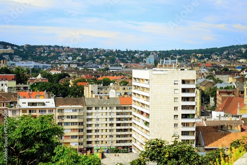 Obraz na płótnie Budapest town Buda side view w salonie