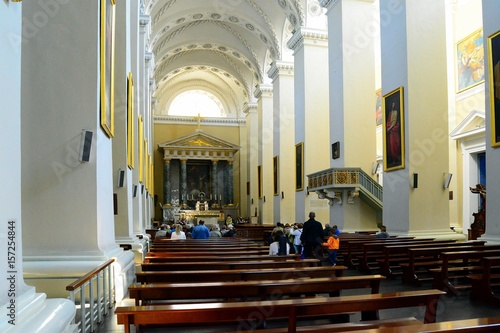 Obraz na płótnie Vilnius cathedral - main church of Lithuania w salonie