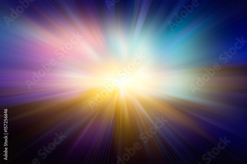 Radial Multicolored Rays