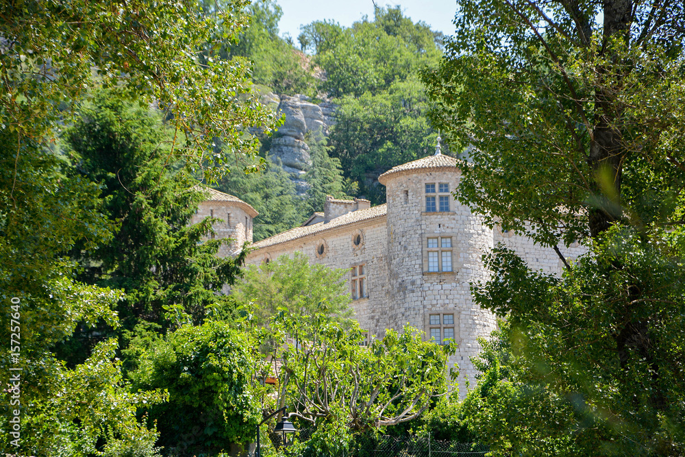 Naklejka premium Village de Vogüé en Ardèche
