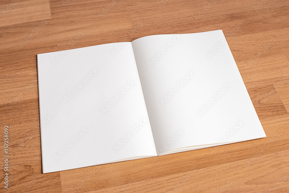 Blank catalog and book , magazines,book mock up on wood background Blank catalog and book , magazines,book mock up on wood background