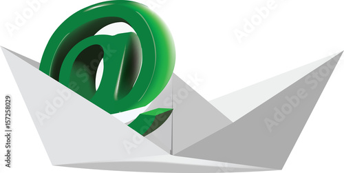 navigazione sicura internet su barca di carta