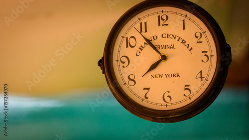 Clock watch rail station of New York