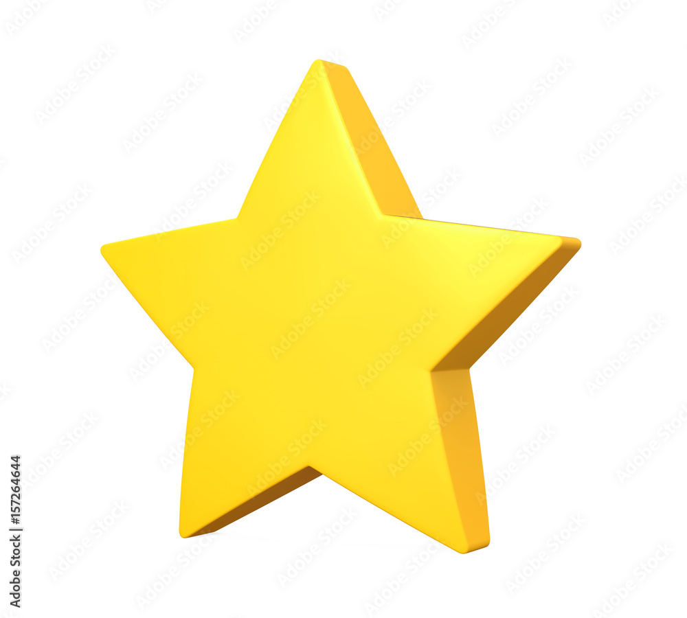 Golden Star Isolated Golden Star Isolated