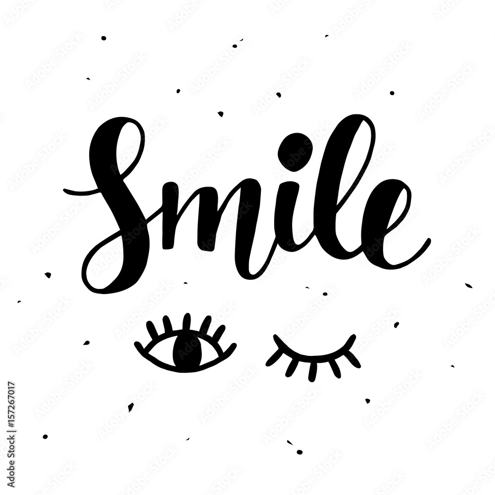 Obraz premium Smile Inspirational poster