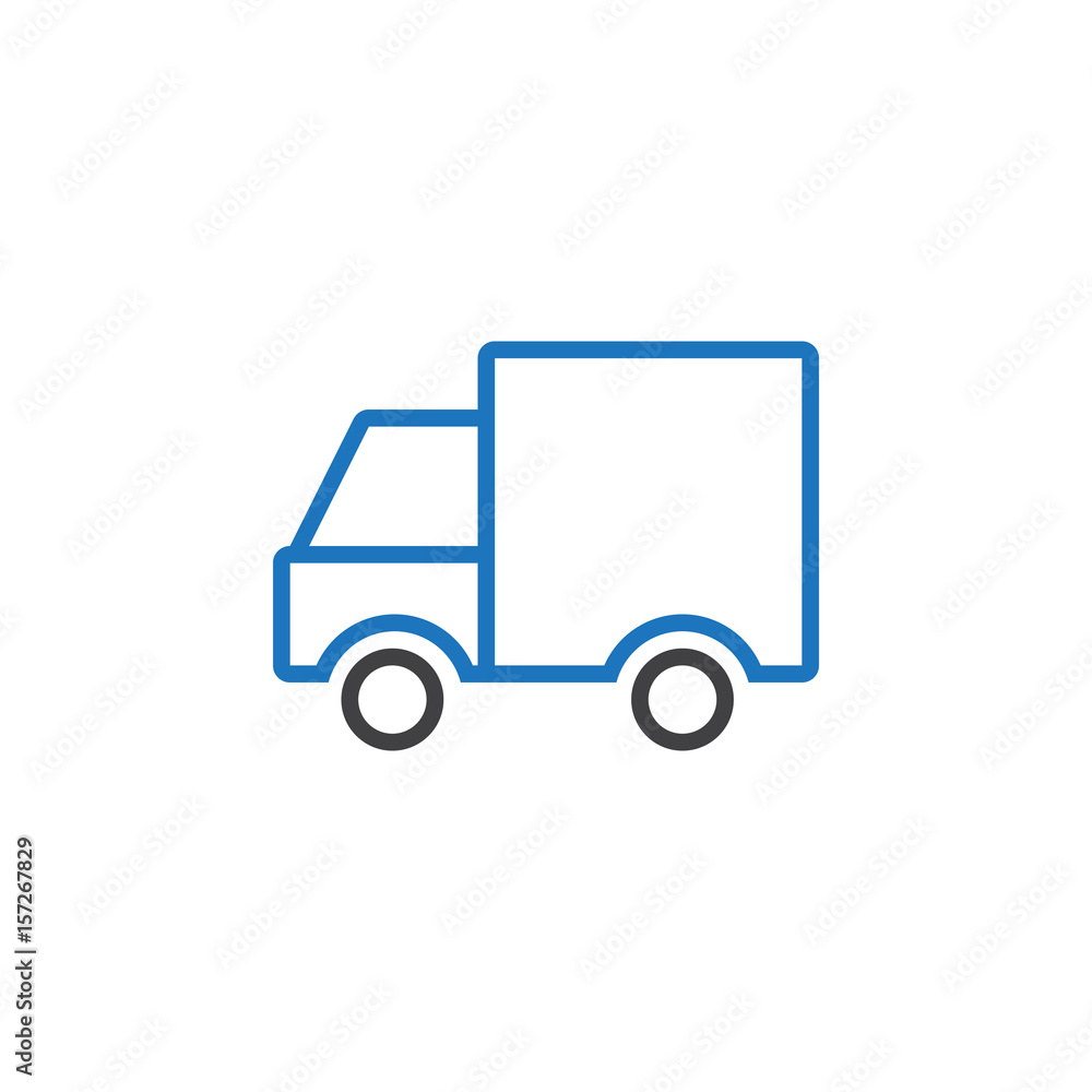 Shipping symbol. Track line icon, outline vector logo illustration, linear pictogram isolated on white Shipping symbol. Track line icon, outline vector logo illustration, linear pictogram isolated on white