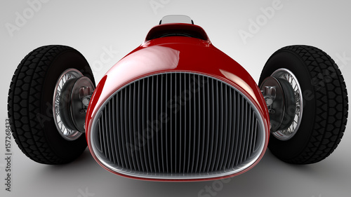 Schilderij op canvas Racing car.3D render