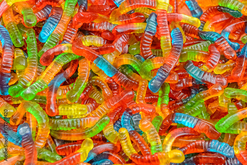 gelatin candies close-up