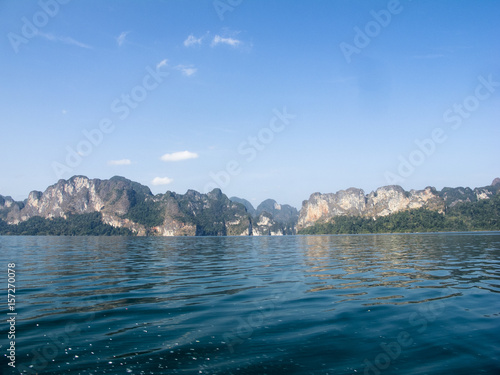 water and sky in Ratchaprapa dam photo