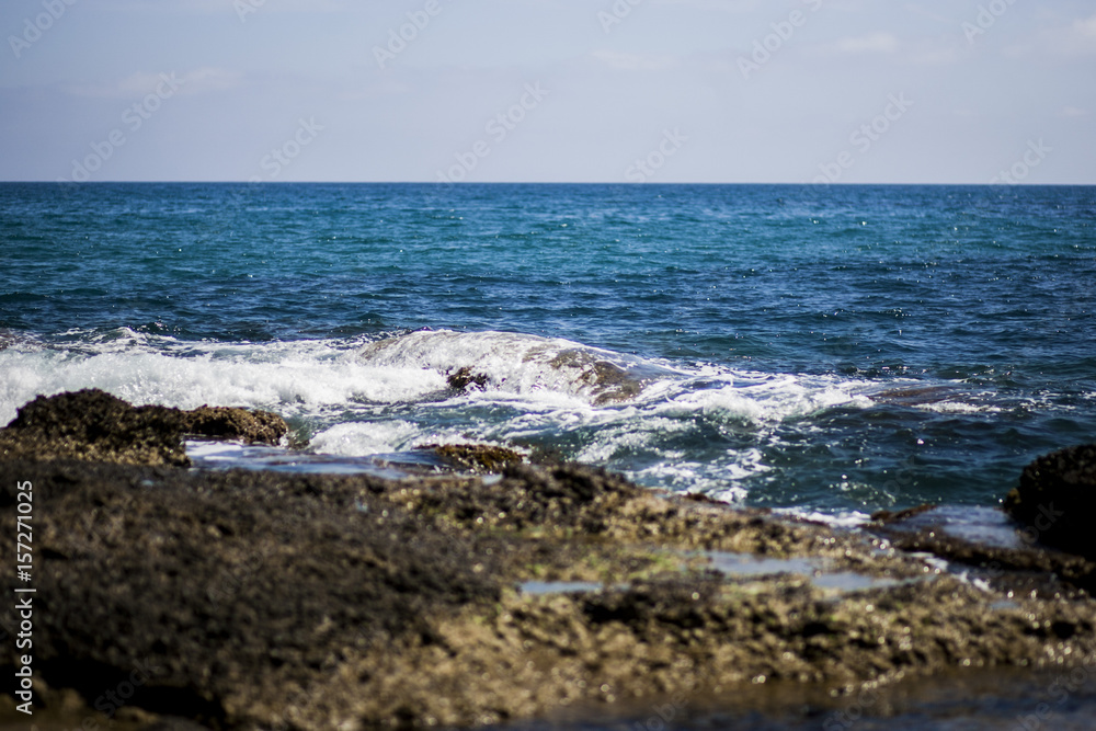 Sea waves at the shore Sea waves at the shore