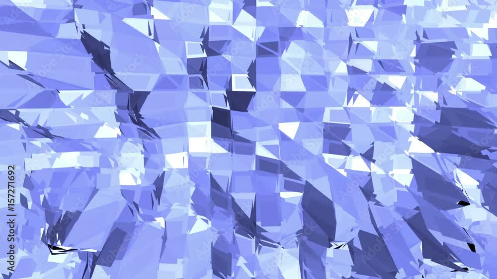 Blue low poly transforming surface as crystal grid. Blue polygonal geometric transforming environment or pulsating background in cartoon low poly popular modern stylish 3D design. Blue low poly transforming surface as crystal grid. Blue polygonal geometric transforming environment or pulsating background in cartoon low poly popular modern stylish 3D design.