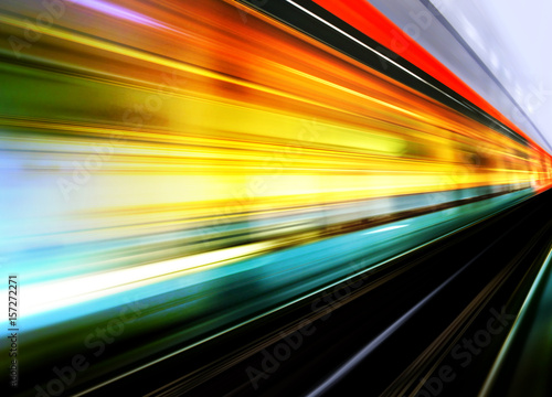 high speed train motion blur