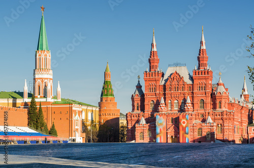Morning view of Red Square, Moscow, Russia.
