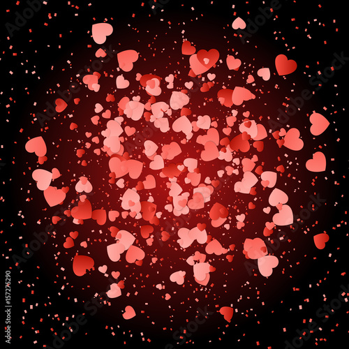 Background with pattern of hearts for decoration romantic cards

