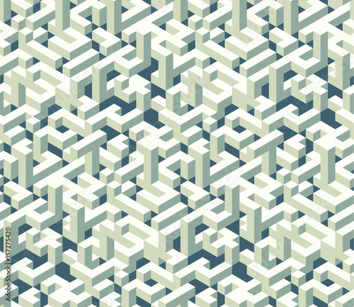 Isometric cubes Seamless pattern. Vector pattern for projects as web elements and backgrounds.
