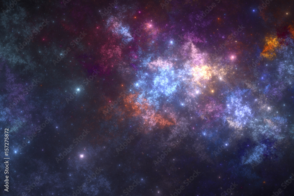Abstract stars background, fantasy universe