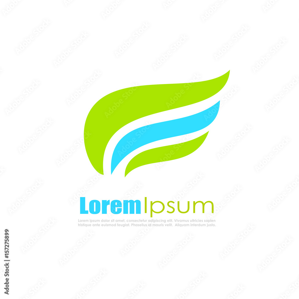 Abstract flame vector logo Abstract flame vector logo