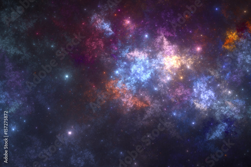 Abstract stars background, fantasy universe © Martin Capek